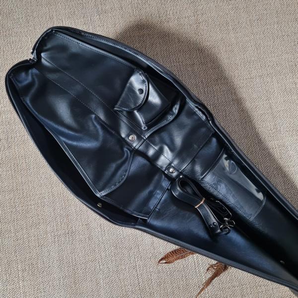 Schwerttasche für 2 Iaito/Katana aus Kunstleder schwarz ➤ www.bokken-shop.de. Passend für Iaito, Jodo, Aikido, Bujinkan. Dein Budo-Fachhändler!
